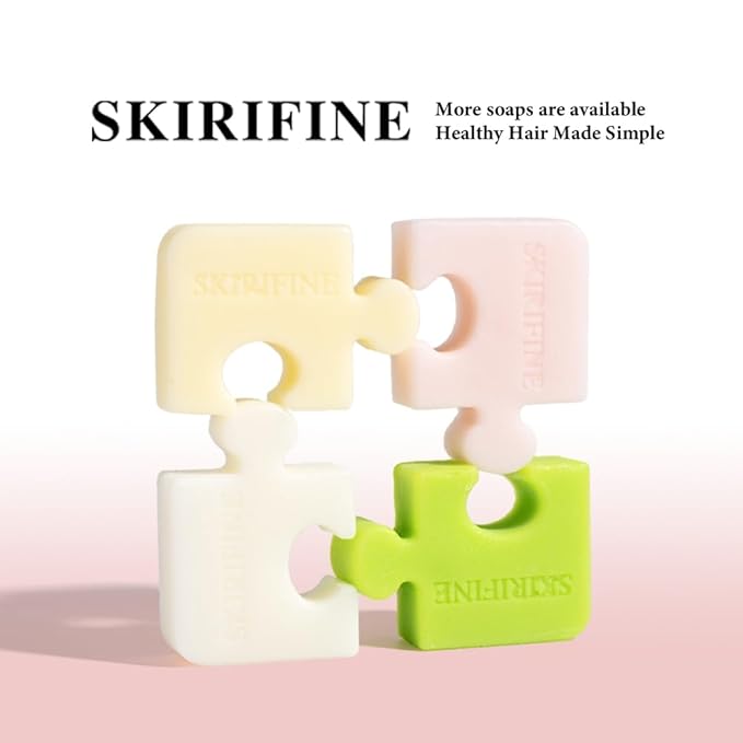 Puzzle-Shaped Grapefruit Solid Shampoo Bar - Energizing & Clarifying for Oily Hair - Invigorating Scent, Vegan & Zero-Waste (3.5oz)