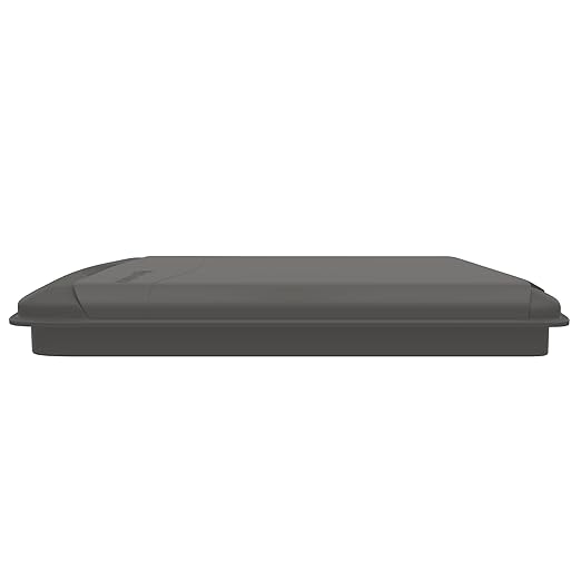 Rev-A-Shelf 35 Qt Under Sink Garbage Can Lid, Kitchen and Bathroom Cabinet, Replacement Plastic Trash Bin Lid Only, Gray, RV-35-LID-13-1-40, 2 Pack