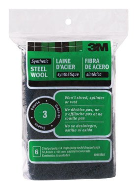 3M 3 Grade Medium Steel Wool Pad 6 pk