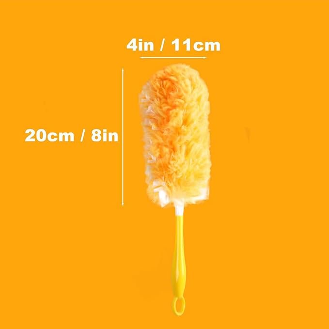 360° Duster Refills Kit for Duster, 30 Pack & 1 Handle, Multi-Surface Dusters with 4X Microfibers. Efficient Duster Kit for Cleaning Pet Hair, Home, Office, Blinds, Furniture and More