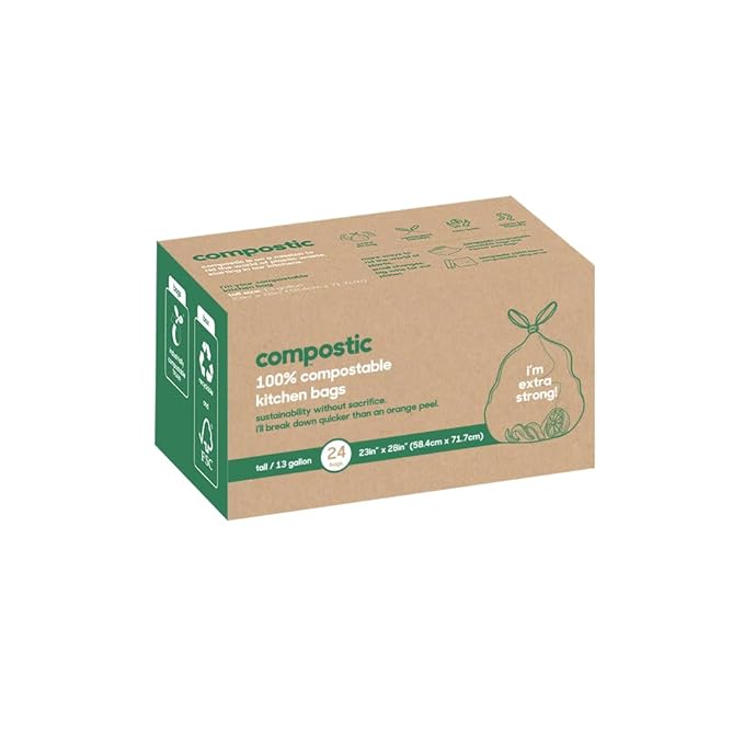 Compostic, Trash Bag Gallon, 24 Count