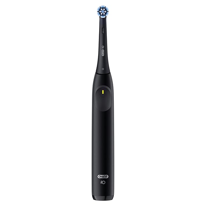 Oral-B Rechargeable Electric Toothbrush, iO Limited Simple Clean, 3 Cleaning Modes, Automatic Pressure Sensor to Protect Gums, Travel Case, Night Black