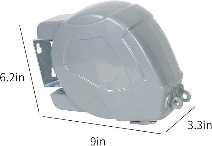 ZOES HOMEWARE Retractable Clothesline Heavy Duty Retracting Clothes Line Outdoor and Indoor with Durable ABS Shell and 2x49 Feet Extruded PVC Line,with Lock to Prevent Sagging