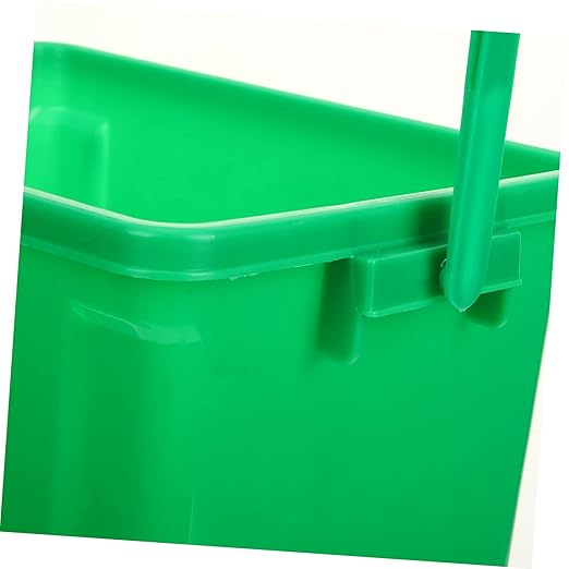 Garneck Bucket with Lid and Sturdy Handle Indoor Kitchen Waste Pail for Food Scraps Practical Plastic Bin for Household Waste Sorting and Easy Carrying