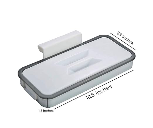 KUJOBUY Bag Holder Kitchen Cupboard Hanging Bag Trash Can Waste Garbage Bin Rack Holder Small Trash Can Rv Trash can Garbage Storage Rack Can with Lid Recycle Bin for Kitchen
