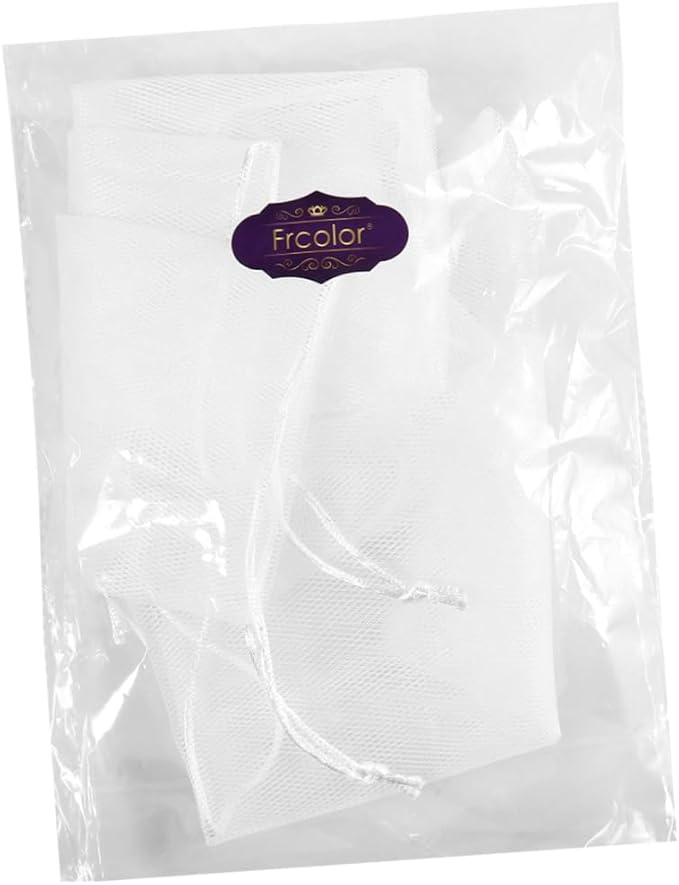 FRCOLOR 10 PCS Exfoliating Mesh Soap Saver Pouch Bag Sack Sponge…
