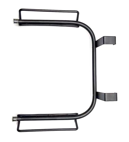 FitWell Over-The-Cabinet-Door Grocery Installation Plastic Recycling & Trash, Under Sink Garbage Bag Holder, Trash Bag Holder Rack for Recycled Reusable Disposable Grocery Bag (Black)