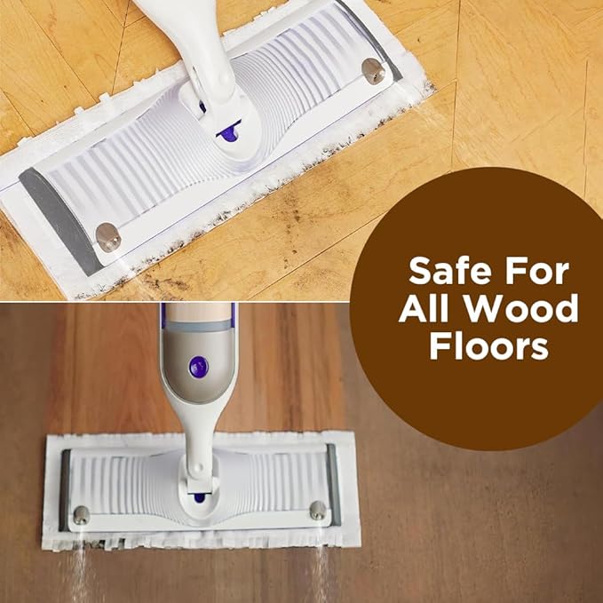 Disposable Mop Pads for Swiffer PowerMop Wood Mopping Pad Refills - 20 Pack | Wood Floor Cleaning Pads | Absorb and Lock Dirt | Safe on Finished Floors