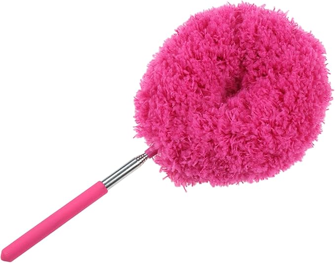 Extendable Cleaning Duster - Household Furniture Dusting Tool, Ceiling Fan Dust Remover | Flexible Telescopic Handle System, Bendable Microfiber Head with Soft Reach for High Area Cleaning