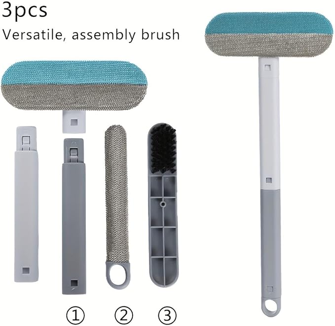 Pet Hair Remover โ 4-in-1 Reusable Dog & Cat Hair Removal Tool, Standard Handle (17.7"), 1-Pack, No-Bend Lint Brush for Furniture, Couch, Carpet, Car Seats & Window Screens