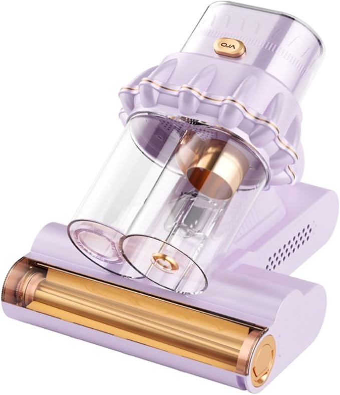All-in-One Bed Vacuum Cleaner with Soothing Heat & UV-C Light: Delicate Mattress Care for Sensitive Sleepers, Dual-Cup Filtration with Scented Aromatherapy for a Refreshing, Cozy Home Atmosphere