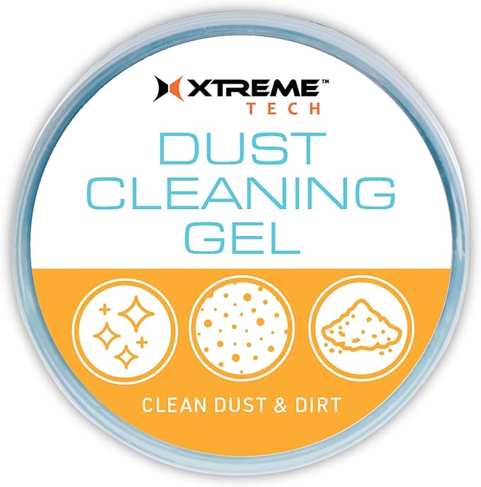 Xtreme Dust Cleaning Gel for Computers, Keyboards, Electronics, Car Interiors, and More, Designed to Easily Remove Dust and Dirt from Hard-to-Reach Places, Electronic Safe, 3.5 oz