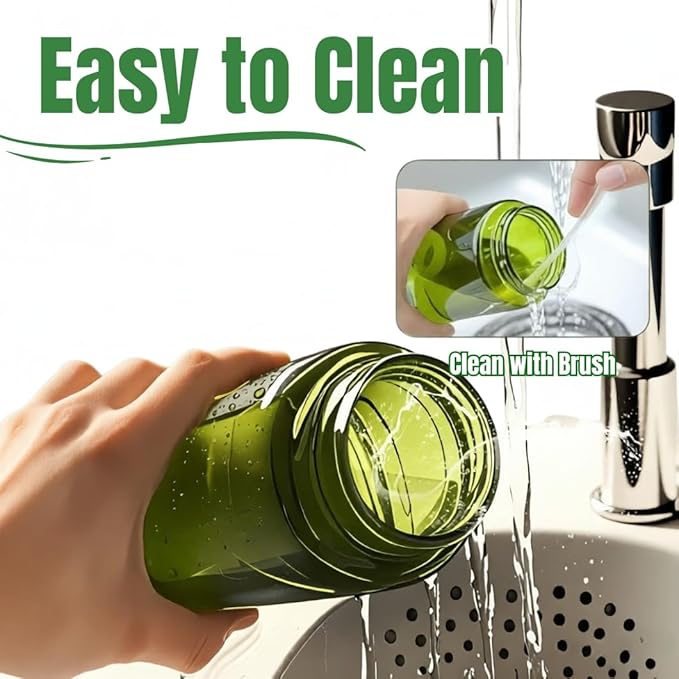 Oil Sprayer for Cooking, 2-in-1 Olive Oil Sprayer and Dispenser, 16oz Fine Mist Oil Mister (2pcs), Grilling Spray Bottle, Dark Glass Light-Blocking Spray Bottle for Air Fryer, BBQ, Baking, Salad