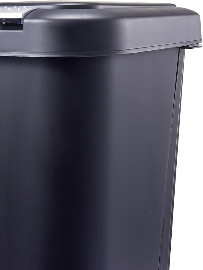 Step N' Sort 2 x 5.5 Gallon, Dual Trash and Recycling Bin with Slow Close Lid,Black,40 Liter,SNS402-B