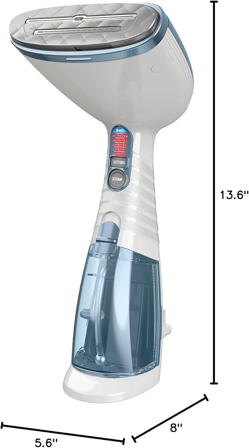 Conair Handheld Garment Steamer for Clothes, Turbo ExtremeSteam 1875W Fabric Clothes Steamers, Hand Steamer for Clothes, Portable Handheld Garment Steamers for Clothes, Handheld Steamer, Blue