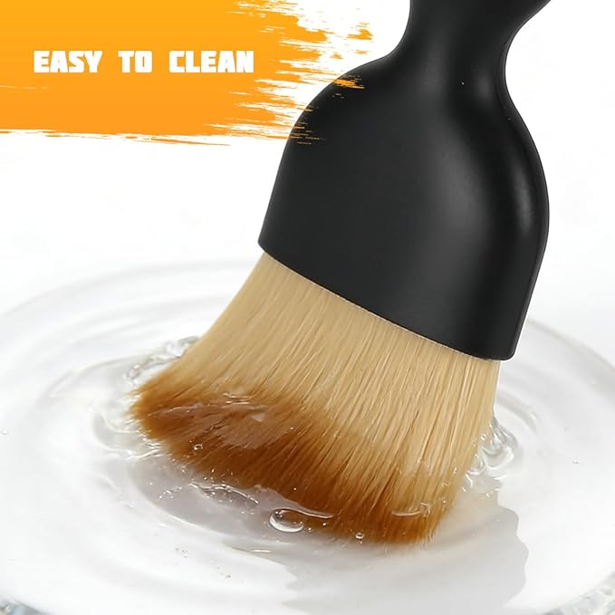 5PCS Car Detailing Brush Kit, Ultra Soft Boars Vehicle Detailing Duster Brush Set for Exterior Interior, Multi-Use Automotive Interior Dusting Cleaning Kit, Universal for Vehicles