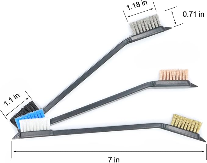 Gun Cleaning Brushes Picks Kit Set Brass Copper Steel Nylon Stainless Steel Ploymer Pick Set Bristle Brushes