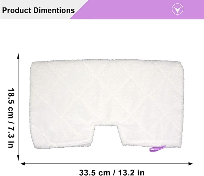10 Pack Washable Steam Mop Pads Replacement for Shark Steam Pocket Mops S3501 S3601 S3550 S3801 S3901 S3601D S3801CO S3901D S3455K S2902 SE450