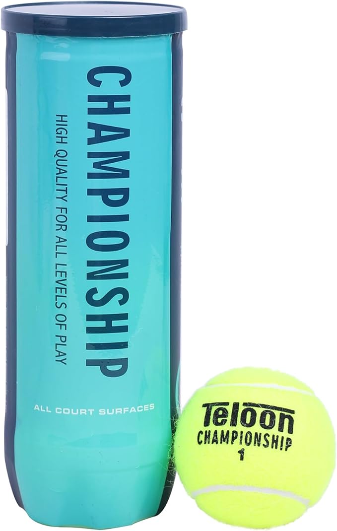 Teloon Championship Tennis Balls - Extra Duty - Regular Duty Felt Pressurized Tennis Balls
