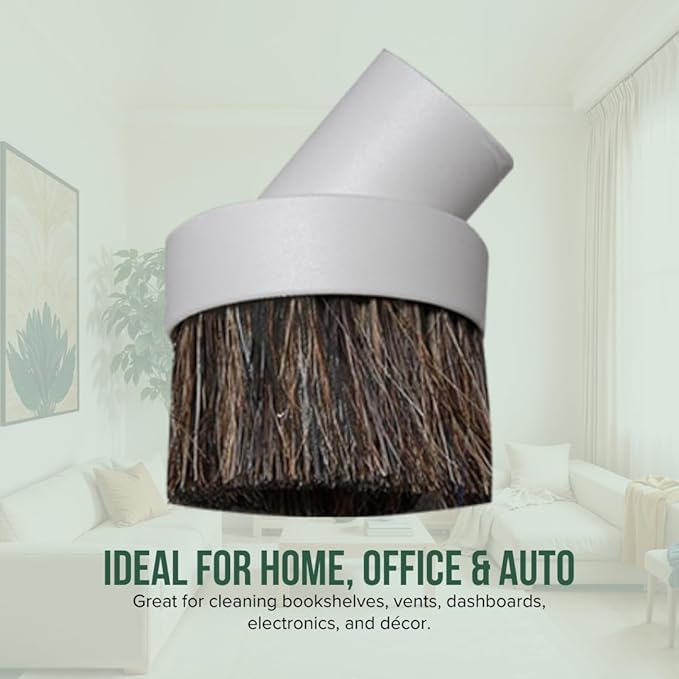 Selgo Universal Vacuum Cleaner Dusting Brush with Horse Hair Bristles, White (Dust Brush), Pack of 10