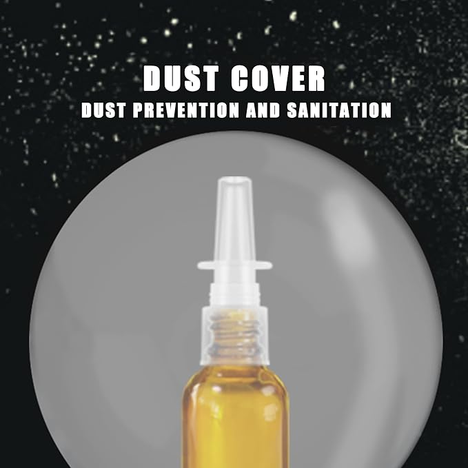 GIVAMEIHF Nasal Spray Bottle 4Pcs 1oz (30ml) with Press Spray Head Refillable Portable Fine Mist, 2 Funnel, 1 Dropper,Labels,Glass Nose Spray Bottle Empty