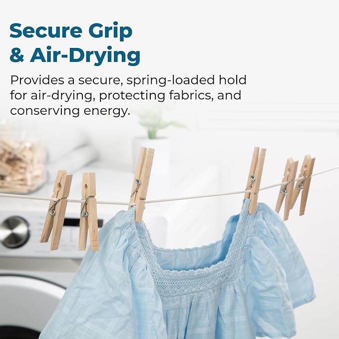Retractable Clothesline Outdoor - 2x49 Feet Heavy Duty Dual Clotheslines for Outside Laundry Drying, Wall-Mounted & Portable Installation
