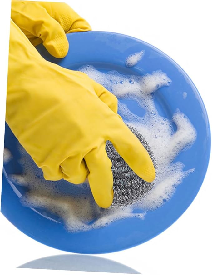 SOLUSTRE 20pcs Scrubber for Pot and Pan Cleaning Metal Cleaning Balls for Kitchen Supplies Wash Balls for Removal of Stubborn Dirt