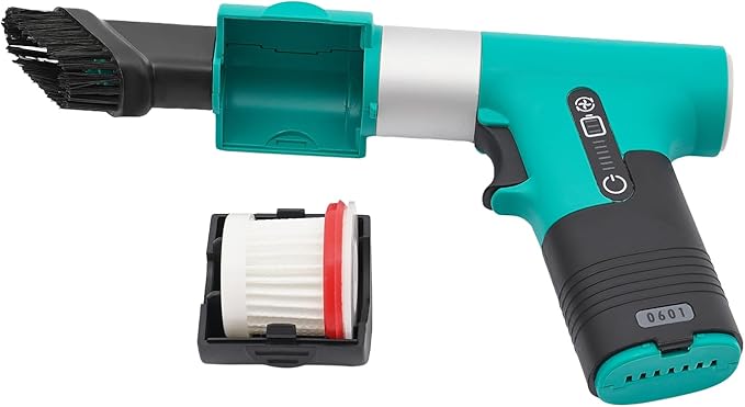 Electric Air Duster, 13000RPM Compressed Blower Fan Multi-Functional Tiny Electric Cleaner 3 Speeds Adjustable Rechargeable Air Blower for Keyboard PC Deep, Car, Home Cleaning (Green)