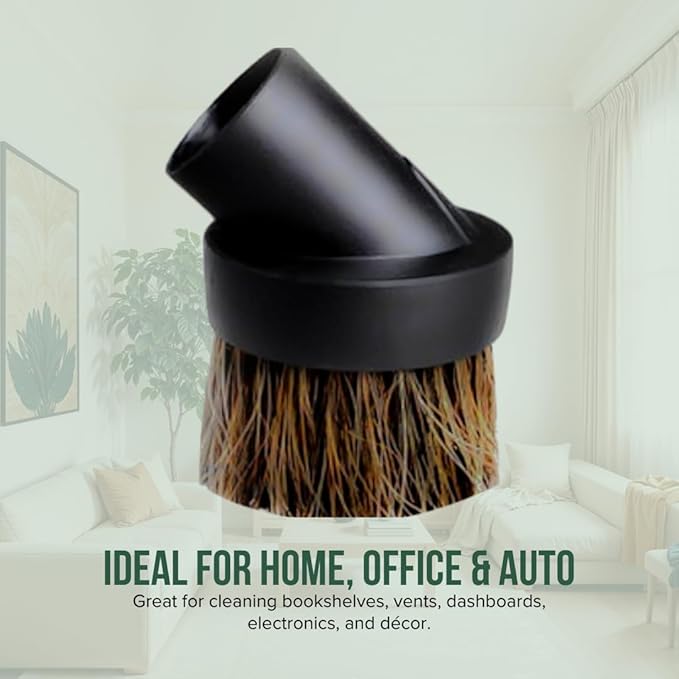 Selgo niversal Vacuum Cleaner Dusting Brush with Horse Hair Bristles, Black (Dusting Brush), Pack of 10