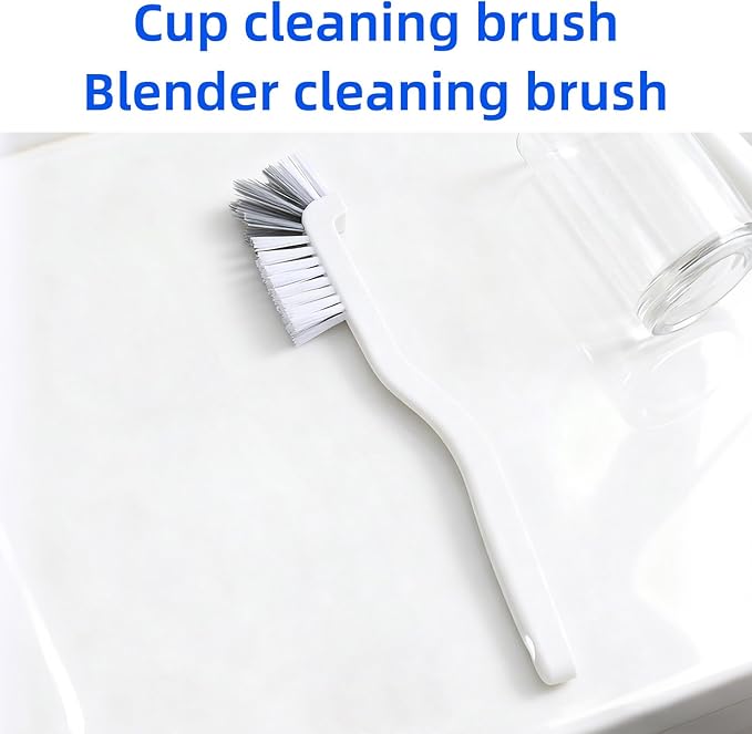 2pcs Dish Scrub Brushes with Handle for Kitchen,Small Cleaning Brush for Cup,Kitchen Sink,Blender,Crevice Cleaning Brush