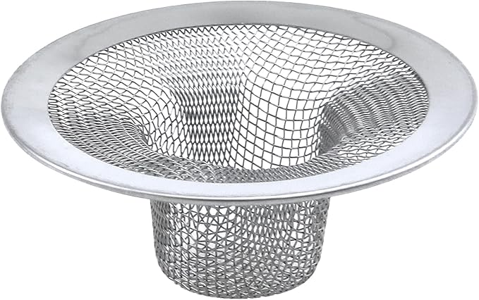 Antrader 2.8" Top / 1.1" Basket, Stainless Steel Anti-Clogging Foor Drain Sink Filter, Sewer Net, Washing Dish Filter, 1mm Drain Holes Around