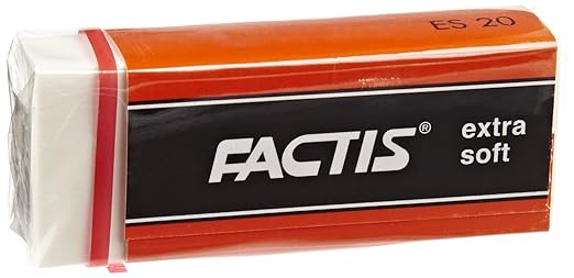 Factis Extra Soft Magic Erasers - 2 1/4 x 15/16 x 1/2 inches - Pack of 20 - White