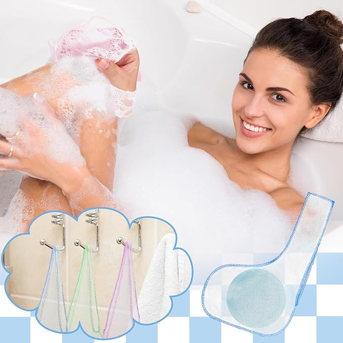 8 Pcs Soap Bar Saver Bag to Preserve Soap Mesh Pouch for Shower Body Wash Conditioner Shampoo Bar Holder, 8 Colors