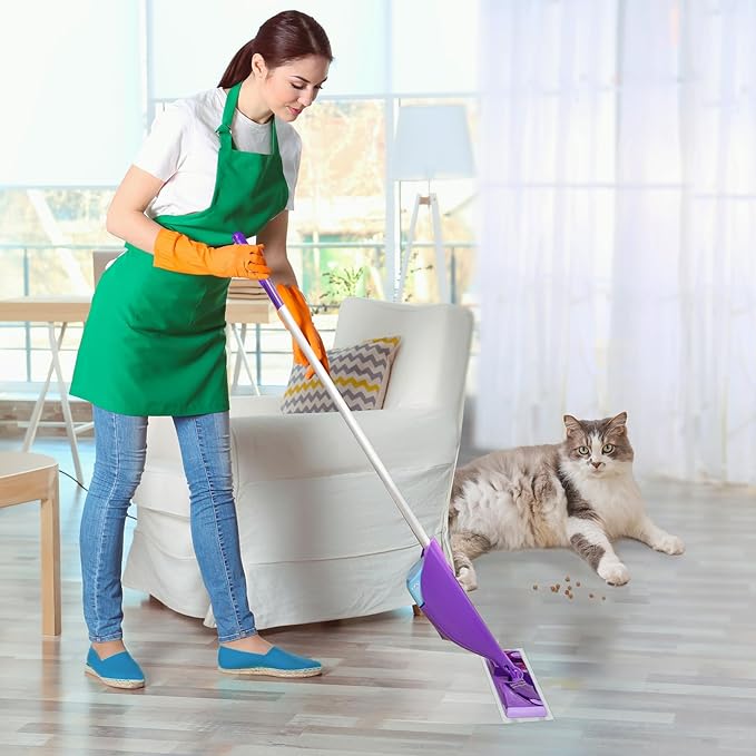 DOCXCDO 80 Pack Disposable Mop Pad Refills for Swiffer Wet Jet Spray Mop,Dry&Wet Mopping Pad Compatible with Swiffer Wet Jet and Any Model of Velcro Mop,Multi Surface WetJet Pad for Floor Cleaning