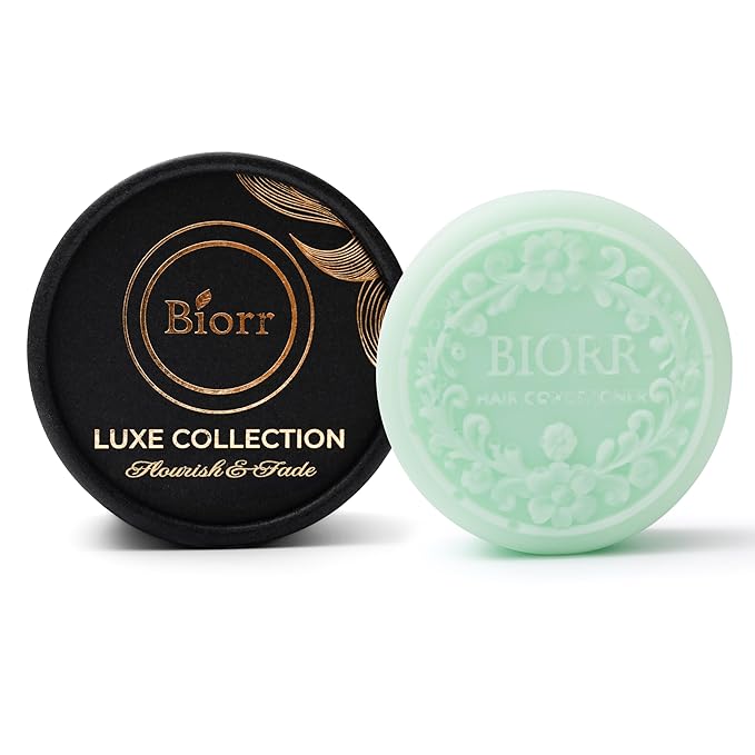 BIORR Castor Oil Conditioner Bar for Hair Growth & Strength | Oat Protein, Murumuru & Coconut – pH-Balanced, Vegan, Frizz Control & Deep Nourishing – Plastic-Free Luxe Bar | 80+ Washes