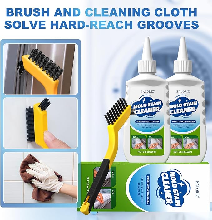 Home Remover Gel, 2 Packs Household Washing Machine Cleaner for Front Loader Washing Machine Seal, Refrigerator Strips, Cleaner For Tiles Grout Bathroom Cleaning Home Kitchen Sink Cleaning