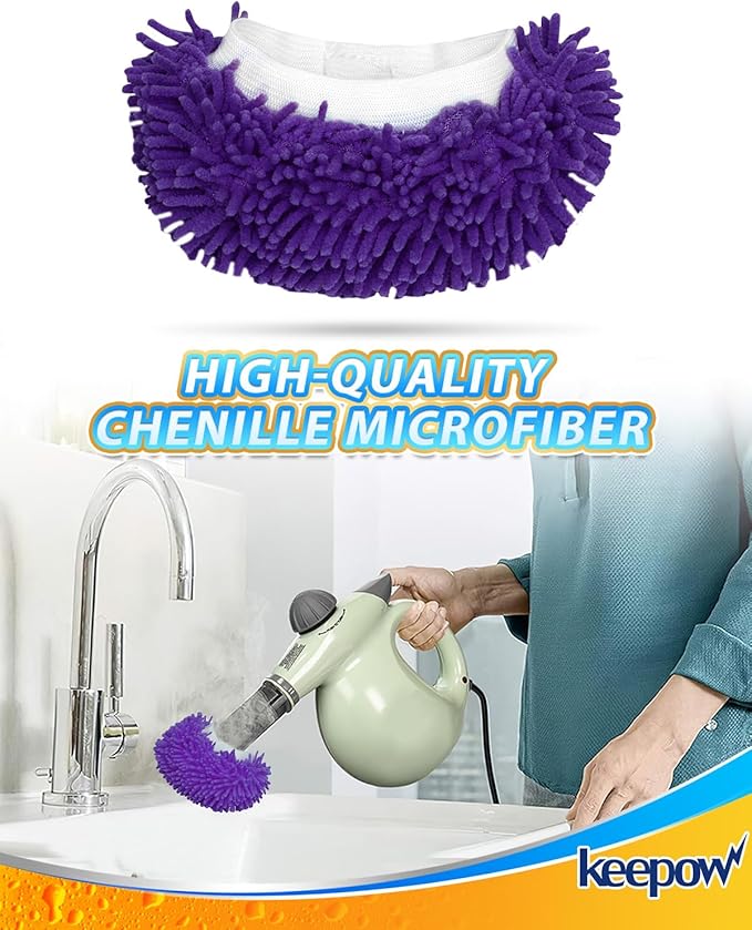Handheld Steam Cleaner Pads Cloth Steamer Attachments Steam Mop Accessories Compatible with Bissell Steam Shot/Wagner Spraytech/McCulloch/PurSteam Universal Reusable Washable Steam Pad Clothes Cover