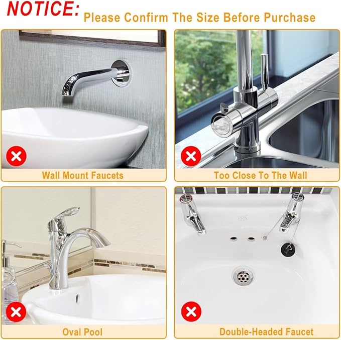 Sink Splash Guard, Silicone Sink Faucet Mat Sink Accessories Faucet Absorbent Mat for Kitchen, Bathroom, Sink Sponge Holder (Black)