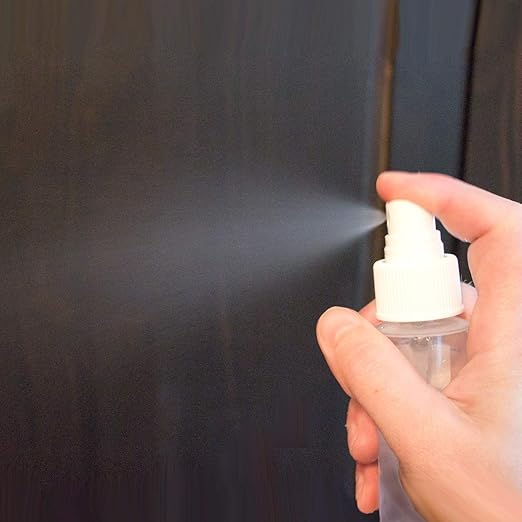Chica and Jo 2oz Clear Plastic Spray Mist Bottles - Set of 3 - Empty Bottles with Pump Spray Cap - Travel Size 2 Ounce Made in the USA