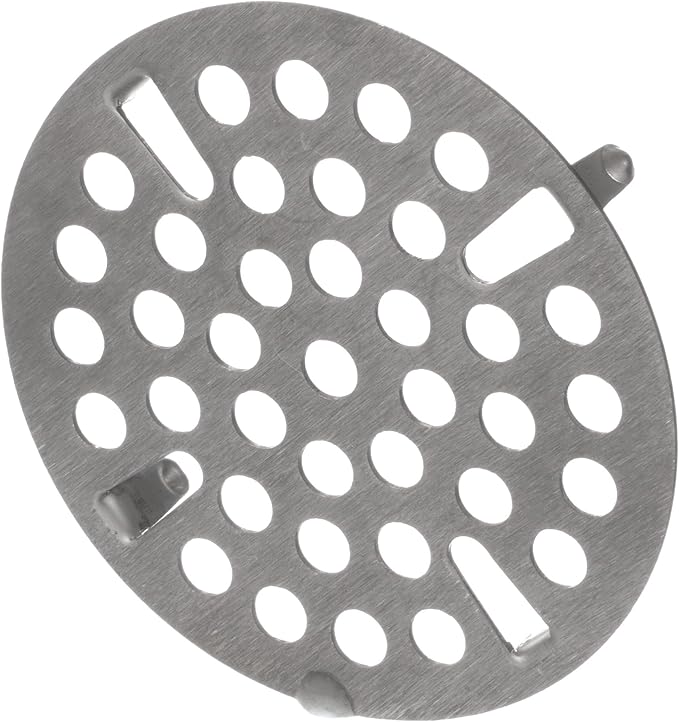 OCS Parts Commercial Kitchen Sink Flat Strainer | Universal Fit 3-Inch Stainless Steel Strainer | Fits Most 3 Tier Compartment Sinks (Single)