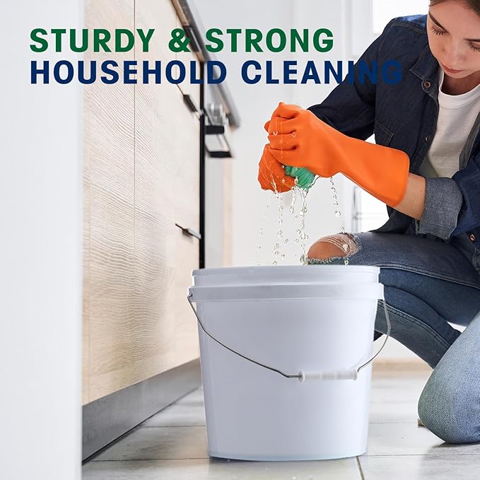 Tioncy 10 Pcs 2 Gallon Plastic Bucket with Lid Heavy Duty 2 Gallon Bucket Pail with Lid Handle for Storage Container Home Household Cleaning (White)
