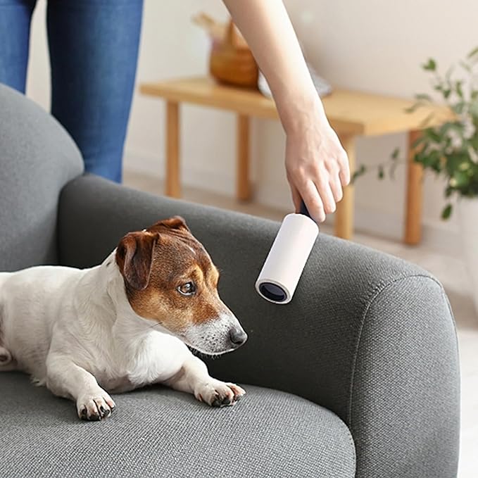 Lint Rollers for Pet Hair Extra Sticky, Lint Roller with Upgraded Handle, 90 Sheets in Total, Portable Pet Lint Remover for Clothes, Furniture