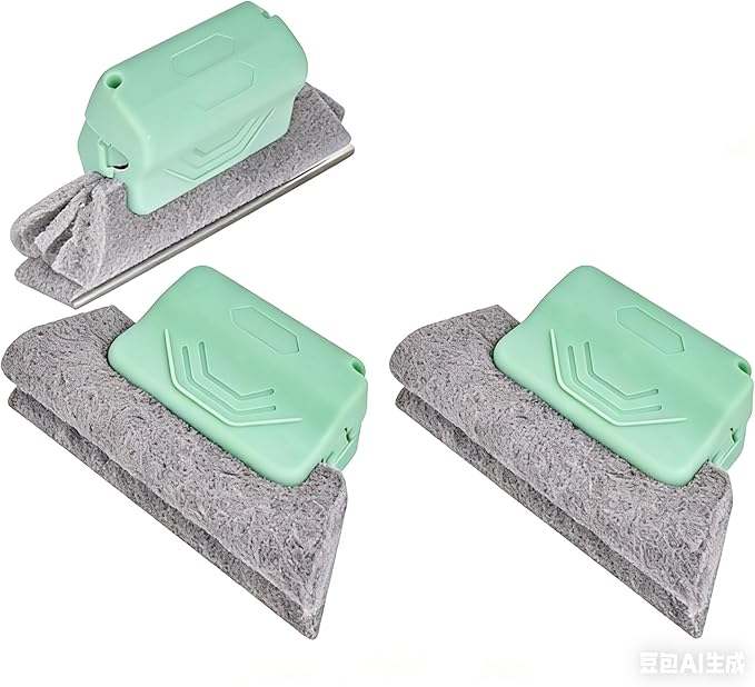 Magic Window Track Cleaner New Seal Creative Cleaner Tool for Window Slot Sliding Door Track Tile Lines Blinds skirting Features Pink Stuff Cleaner skirting Cleaning Tool Small Cleaning Brush. (3)