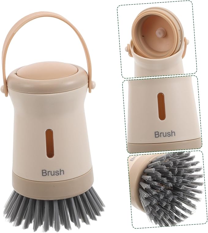 VOSAREA Liquid Adding Brush for Dishes Kitchen Dish Brush Soap Dispenser for Gentle Cleaning