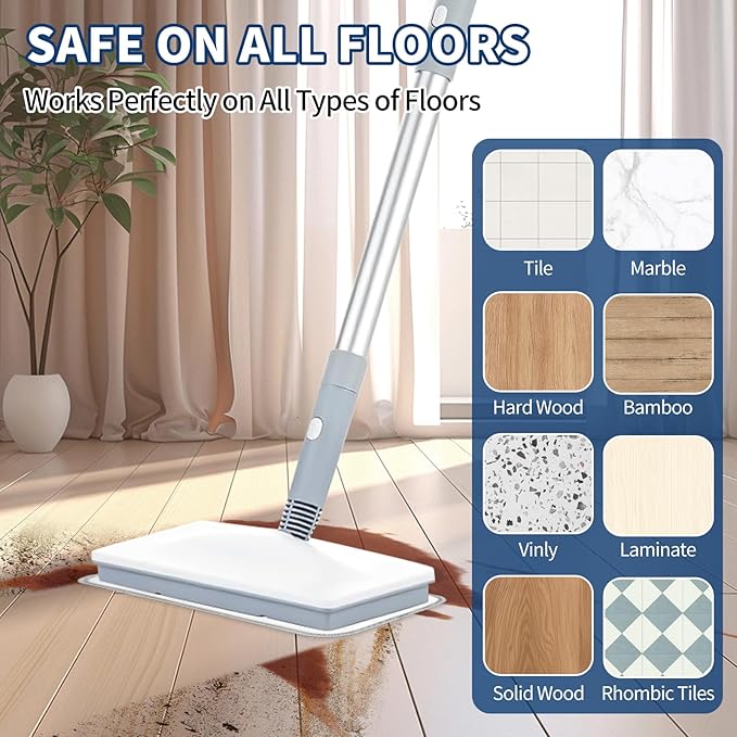 Microfiber Steam Mop Pads Compatible with Wotaste, FODFINU & FEPPO and Seyola Steam Mop Cleaner - Washable and Reusable Replacement Mop Pads for Floor Cleaning, 6 Pack