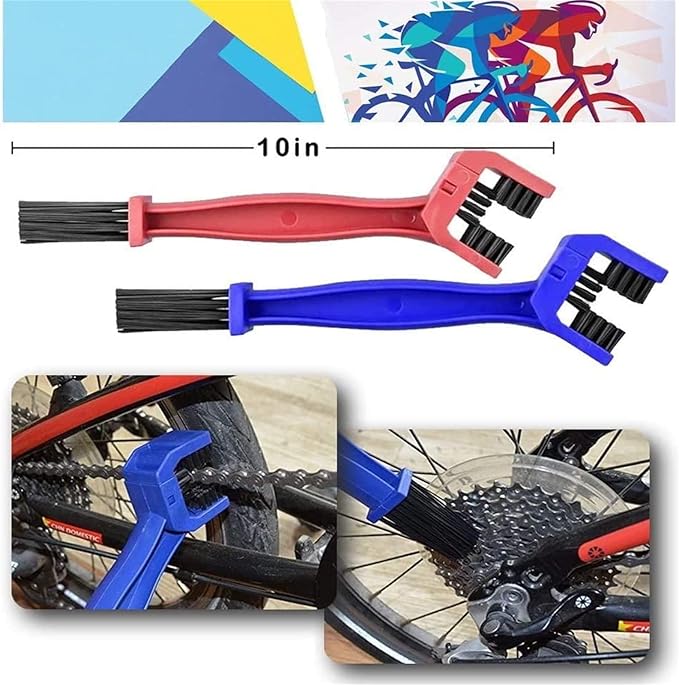 focopot Bike Cleaning Kit (9pcs), Including Chain Cleaner for Cycling,Bicycle Clean Brush Tools for Mountain/MT/Road/BMX Bike