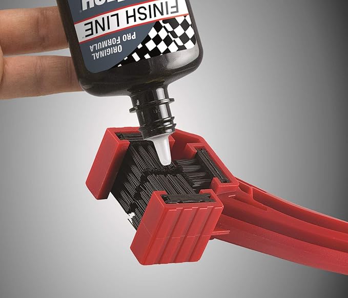 Finish Line Grunge Brush Bike Chain & Gear Cleaner – Dual-Sided Bristles for Chains, Cassettes & Hard-to-Reach Areas