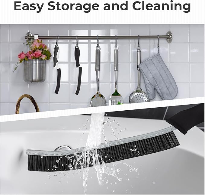 TQRR Cleaning Brush-Hard Crevice Cleaning Brushes, Multifunctional Window Groove Brushes, Grout Brush, Cleaning Tool for Bathroom, Kitchen, Toilet, Tile, Sink, Home (6, Blue)