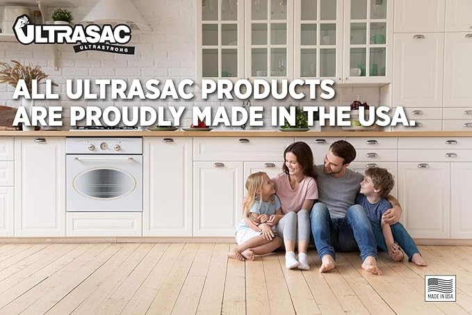 Ultrasac 13 Gallon 0.85 MIL Clear Compostable Trash Bags - 24" x 33" - Pack of 180