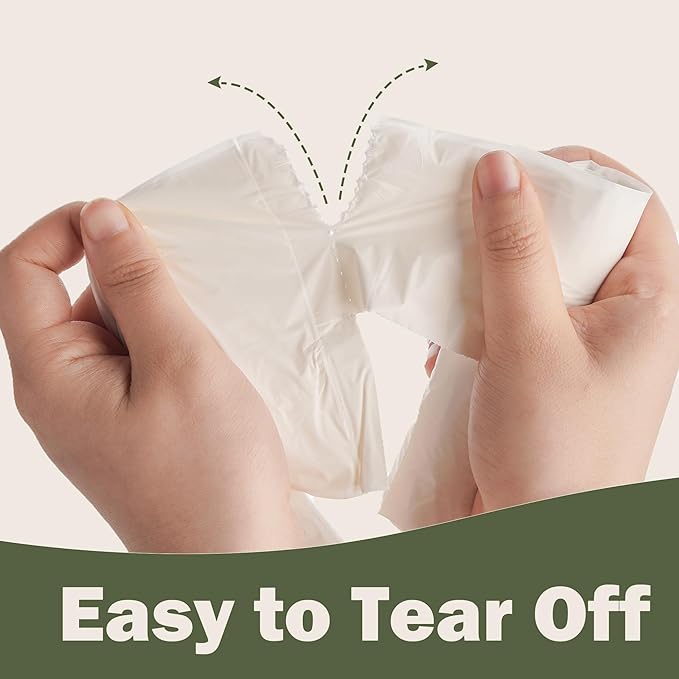 5 Gallon Compostable Handle Trash Bags Compost Food Scrap Waste Bags with US BPI ASTM D6400 and Europe OK Compost Home Certified Christmas Gift 50 Couts